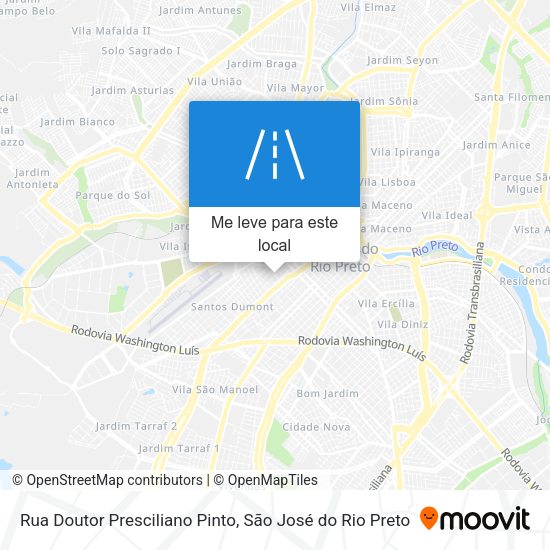 Rua Doutor Presciliano Pinto mapa