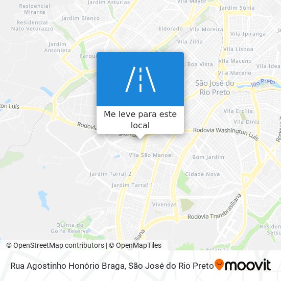 Rua Agostinho Honório Braga mapa