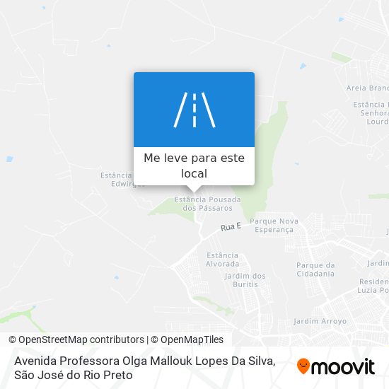 Avenida Professora Olga Mallouk Lopes Da Silva mapa