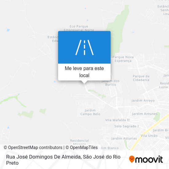 Rua José Domingos De Almeida mapa