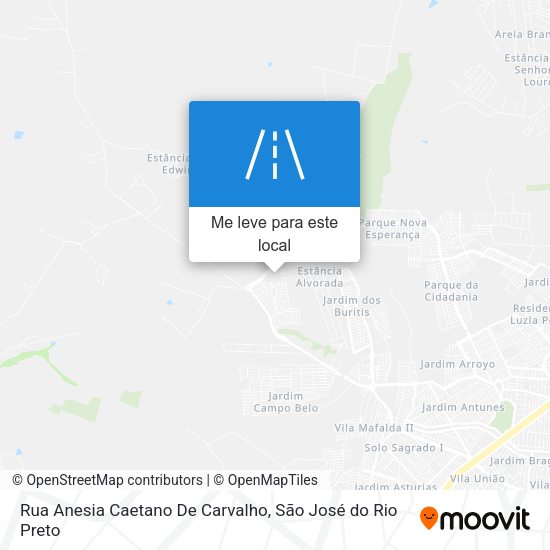 Rua Anesia Caetano De Carvalho mapa