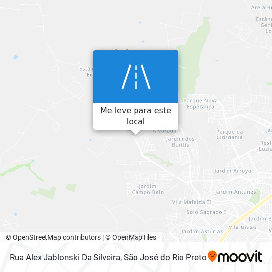 Rua Alex Jablonski Da Silveira mapa