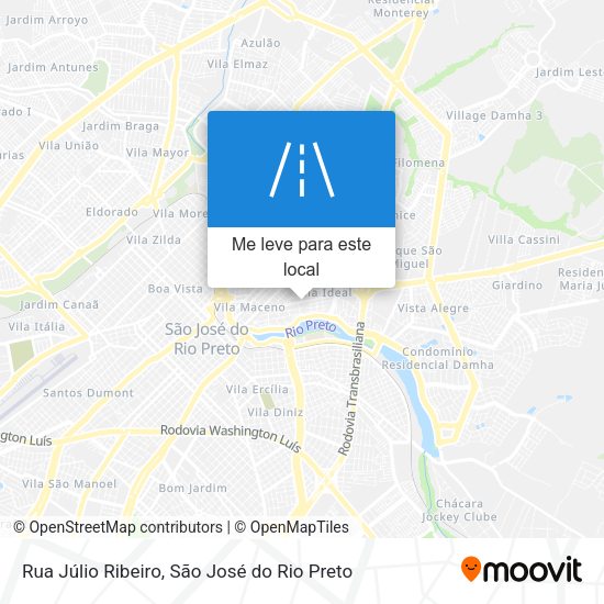 Rua Júlio Ribeiro mapa