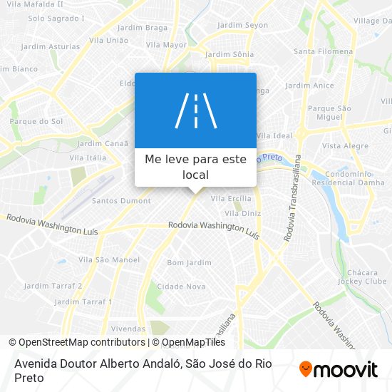 Avenida Doutor Alberto Andaló mapa