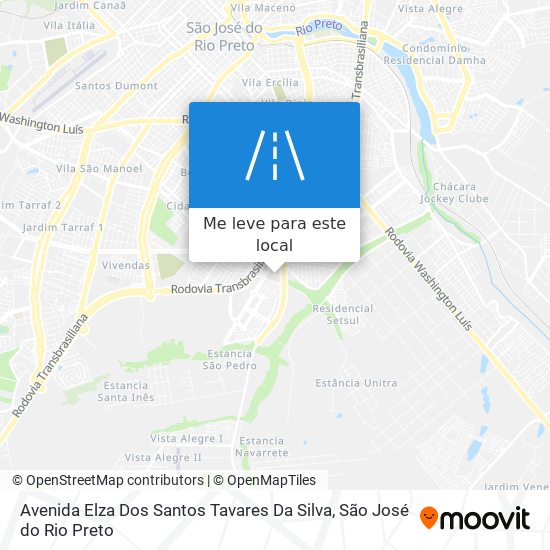 Avenida Elza Dos Santos Tavares Da Silva mapa