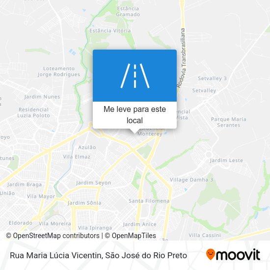 Rua Maria Lúcia Vicentin mapa