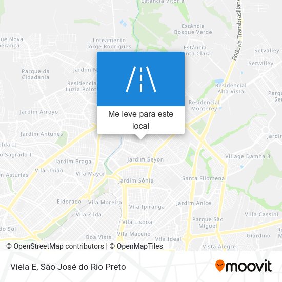 Viela E mapa