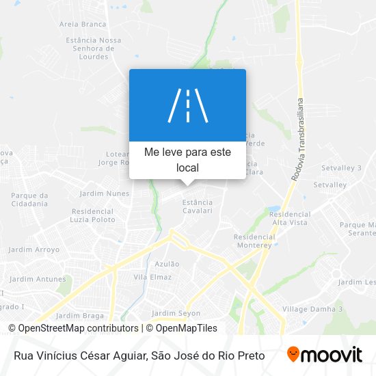 Rua Vinícius César Aguiar mapa