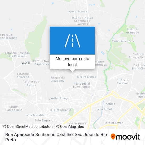 Rua Aparecida Senhorine Castilho mapa
