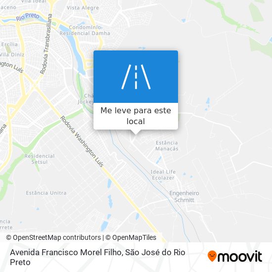 Avenida Francisco Morel Filho mapa