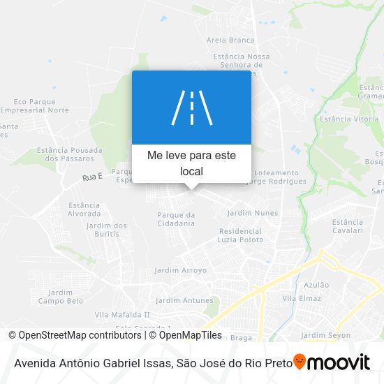 Avenida Antônio Gabriel Issas mapa