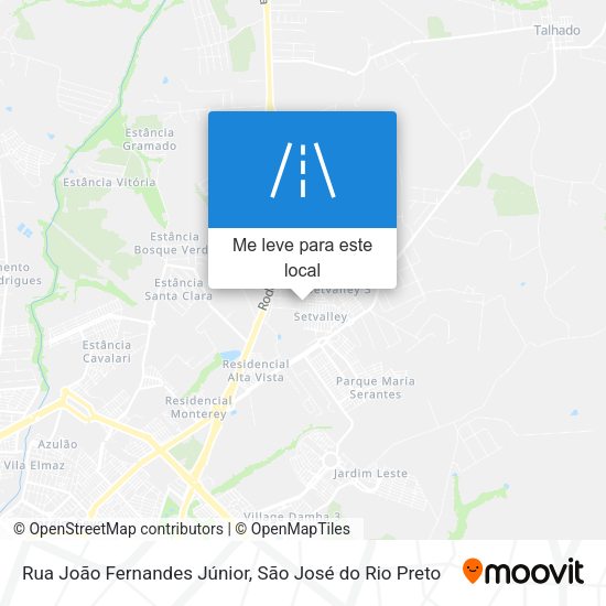 Rua João Fernandes Júnior mapa