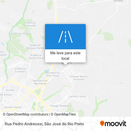 Rua Pedro Andreossi mapa