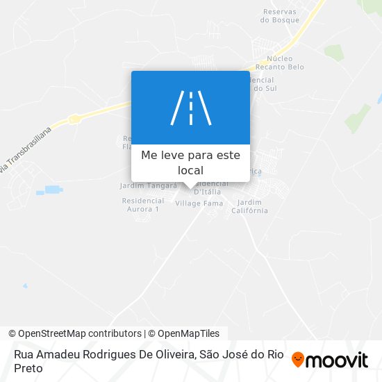 Rua Amadeu Rodrigues De Oliveira mapa