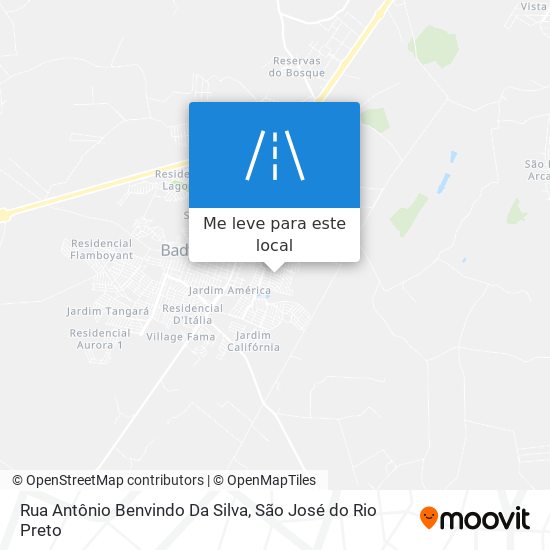 Rua Antônio Benvindo Da Silva mapa