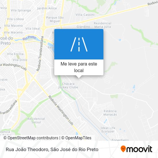 Rua João Theodoro mapa
