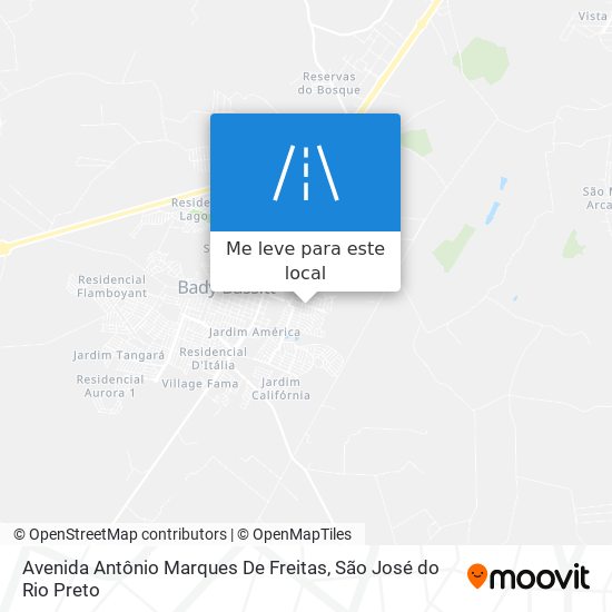 Avenida Antônio Marques De Freitas mapa