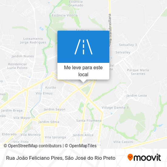 Rua João Feliciano Pires mapa