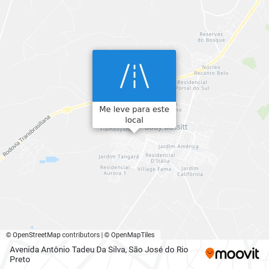 Avenida Antônio Tadeu Da Silva mapa