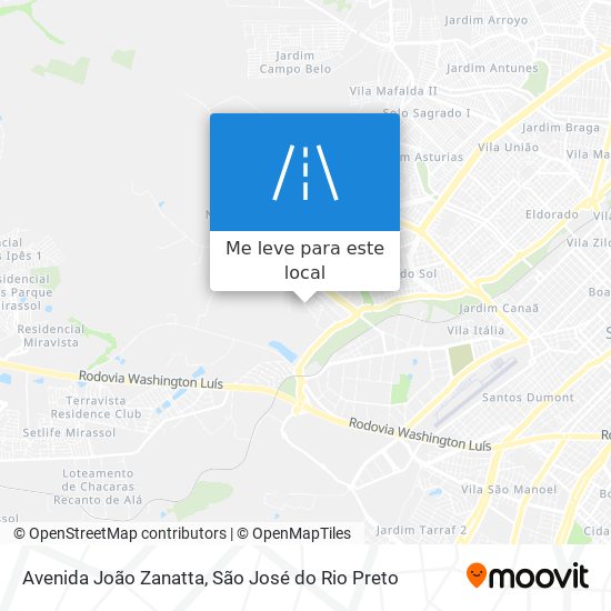Avenida João Zanatta mapa