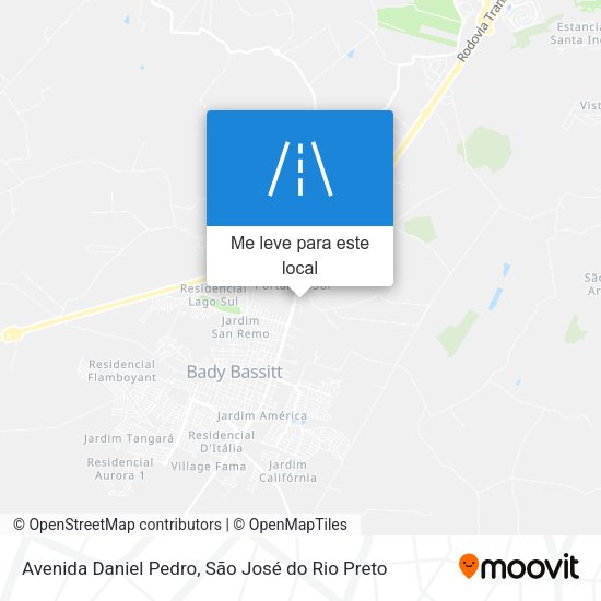 Avenida Daniel Pedro mapa