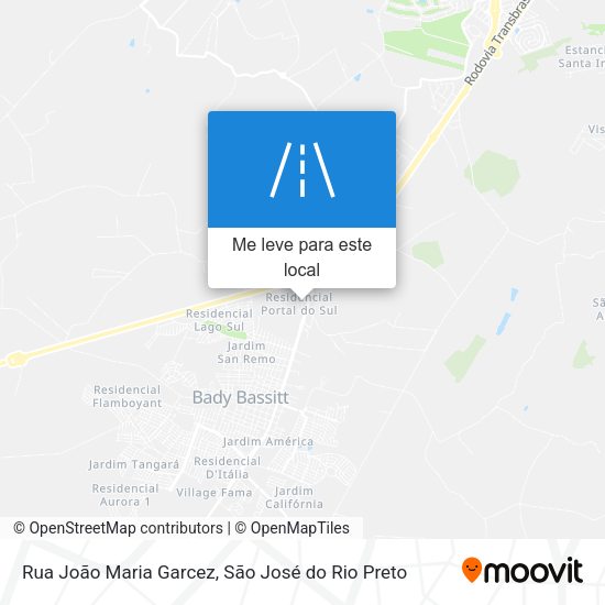 Rua João Maria Garcez mapa