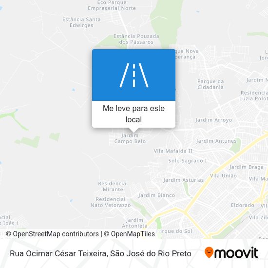 Rua Ocimar César Teixeira mapa