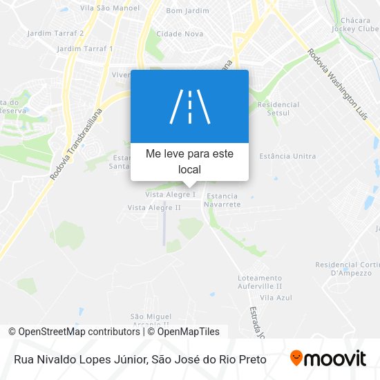 Rua Nivaldo Lopes Júnior mapa