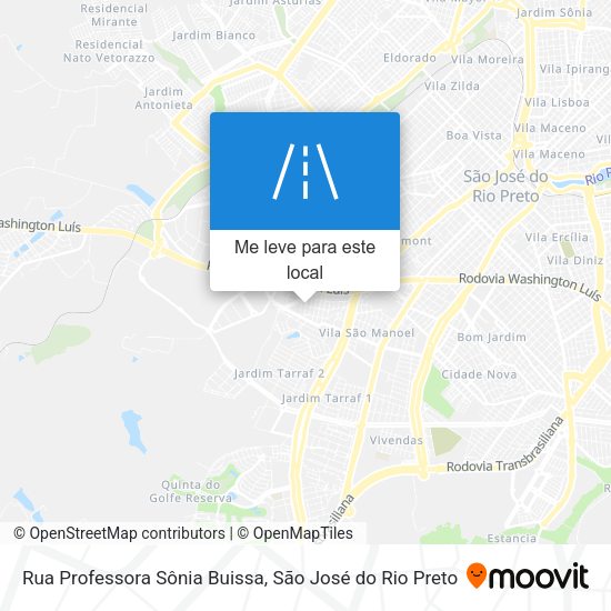 Rua Professora Sônia Buissa mapa