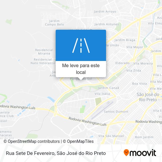 Rua Sete De Fevereiro mapa