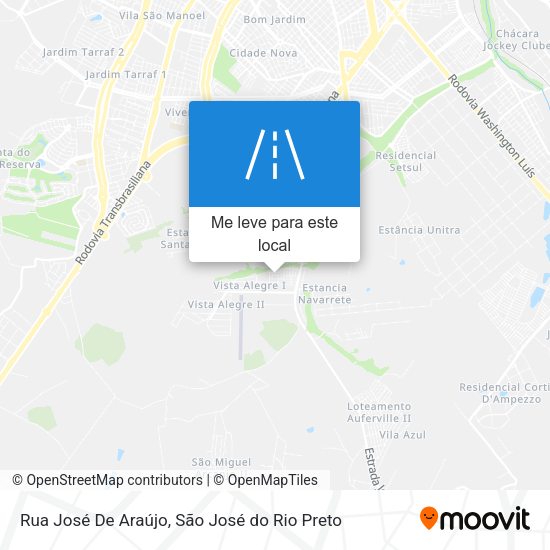 Rua José De Araújo mapa