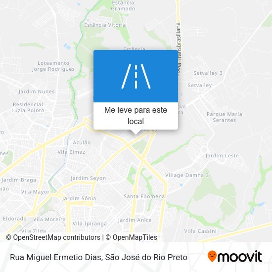Rua Miguel Ermetio Dias mapa