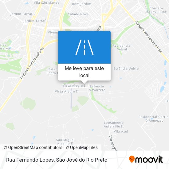 Rua Fernando Lopes mapa