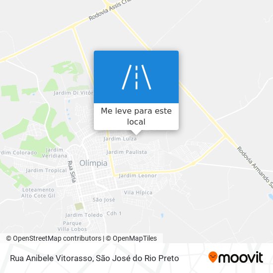 Rua Anibele Vitorasso mapa