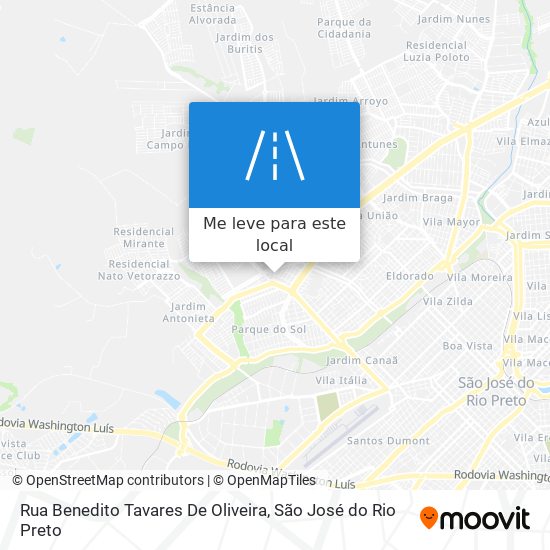 Rua Benedito Tavares De Oliveira mapa