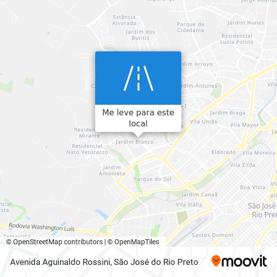Avenida Aguinaldo Rossini mapa