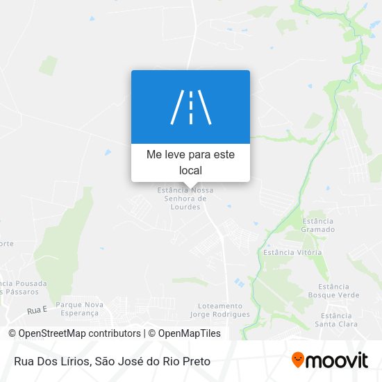 Rua Dos Lírios mapa