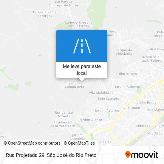 Rua Projetada 29 mapa