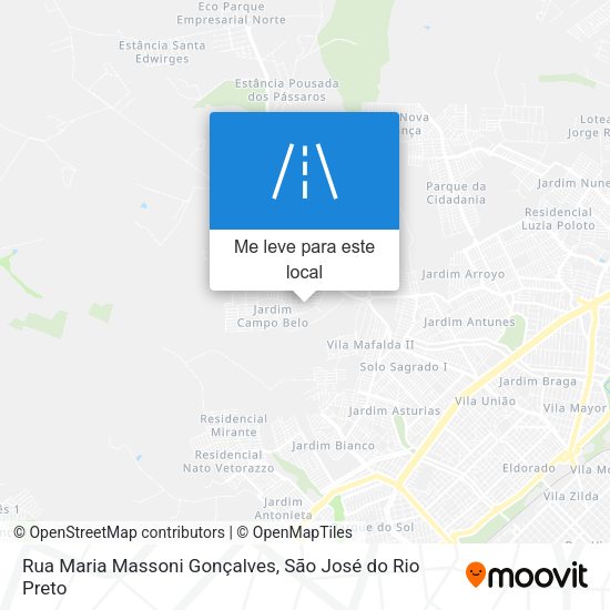 Rua Maria Massoni Gonçalves mapa