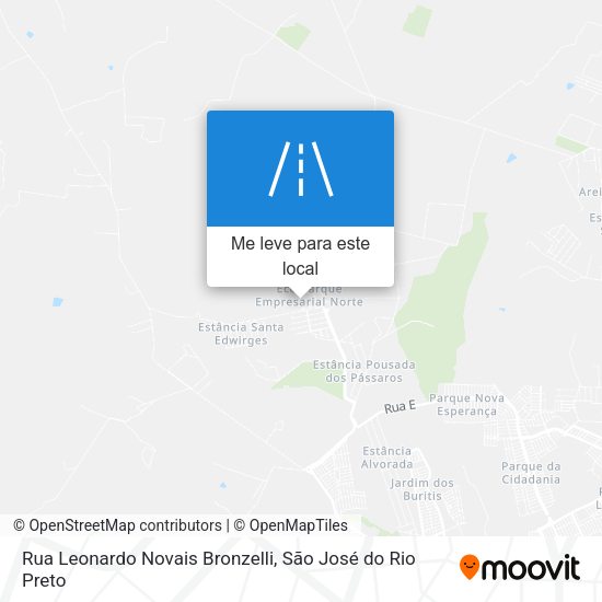 Rua Leonardo Novais Bronzelli mapa