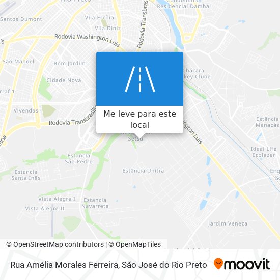 Rua Amélia Morales Ferreira mapa