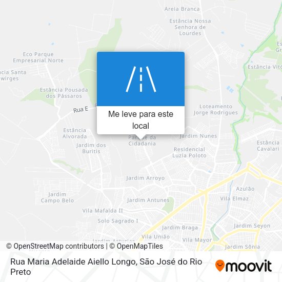 Rua Maria Adelaide Aiello Longo mapa