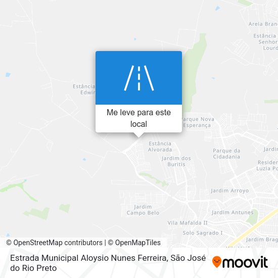 Estrada Municipal Aloysio Nunes Ferreira mapa
