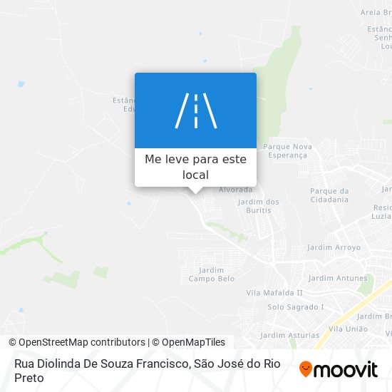 Rua Diolinda De Souza Francisco mapa