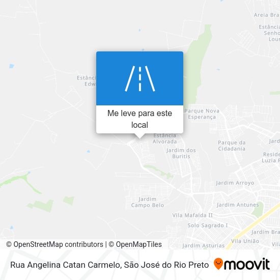 Rua Angelina Catan Carmelo mapa