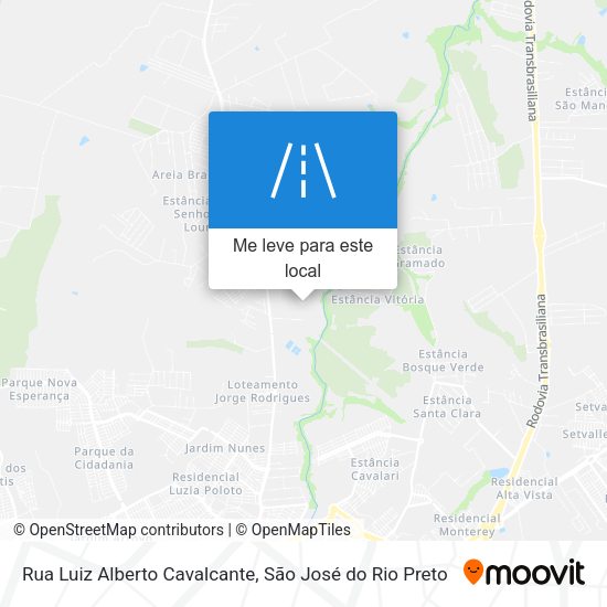 Rua Luiz Alberto Cavalcante mapa