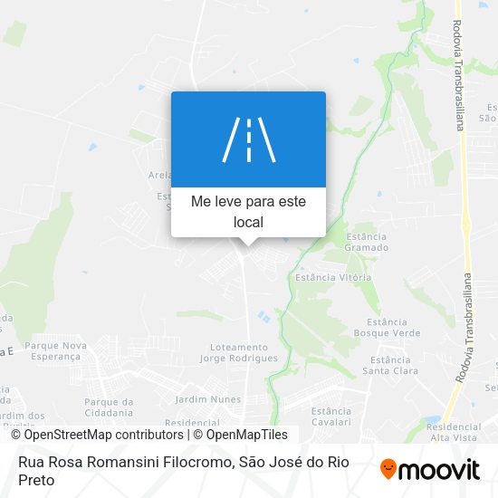 Rua Rosa Romansini Filocromo mapa