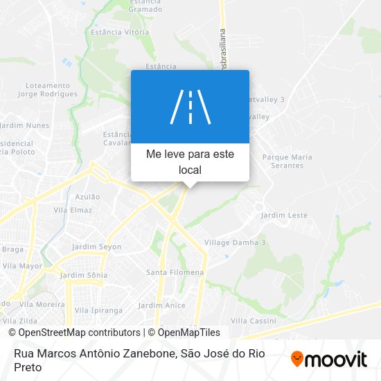Rua Marcos Antônio Zanebone mapa