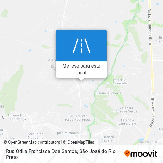 Rua Odila Francisca Dos Santos mapa