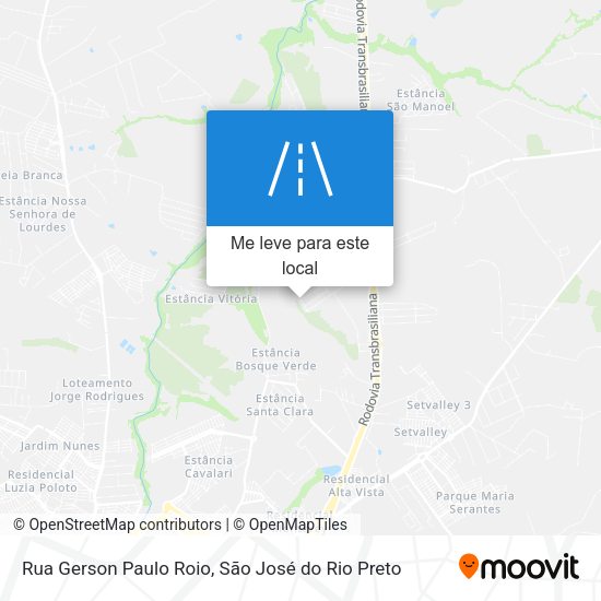 Rua Gerson Paulo Roio mapa